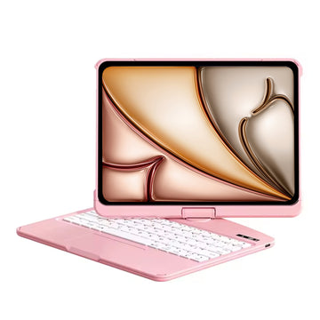 NaiDun Rotating Keyboard for iPad Pink