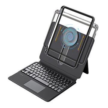 NaiDun iPad Vertical Sliding Detachable Keyboard Black