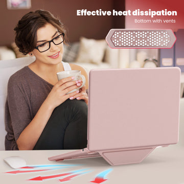 New leather protective case for Apple laptops Pink