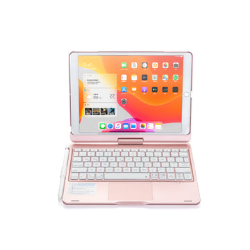 NaiDun 360 Degree Rotating Keyboard Rose Gold